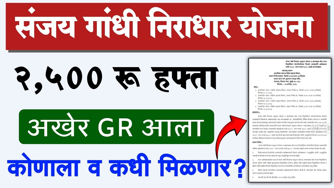 Sanjay Gandhi Niradhar Yojana